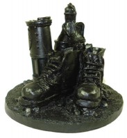 Pit Boots and Lamp