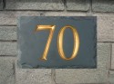 welsh slate house plaque