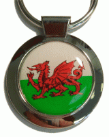 Round Wales keyring