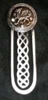 Silver dragon bookmark