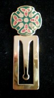 Green and red patterned bookmark