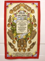 Lovespoon tea towel