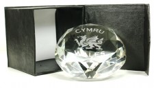 welsh dragon diamond paperweight