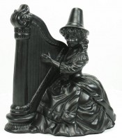 coal welsh lady with harp