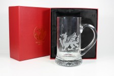 welsh dragon glass tankard